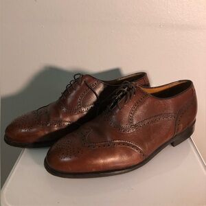 Florsheim Imperial Brown Leather Wingtip Oxford Dress Shoes 9.5